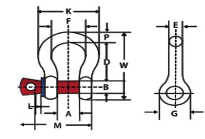 美標(biāo)弓型卸扣