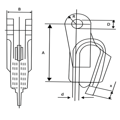 鋼絲繩楔形接頭