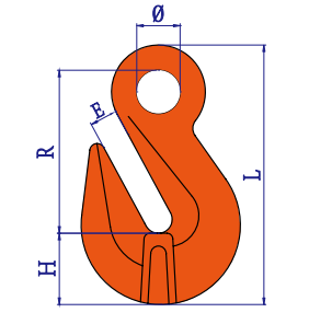 G80眼型帶翅抓鉤