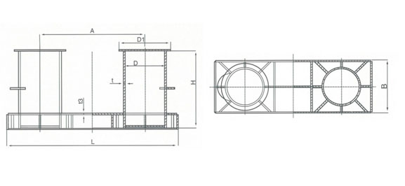 帶纜樁 A型參數(shù)圖