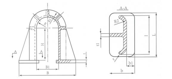 錨鏈倉眼環(huán) B型參數(shù)圖
