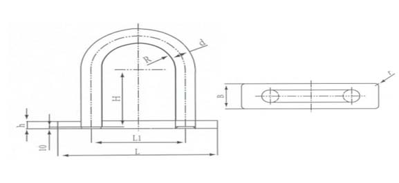 錨鏈倉眼環(huán) A型參數(shù)圖